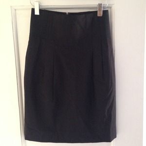 NWT BCBG High Waist Black Pencil Skirt