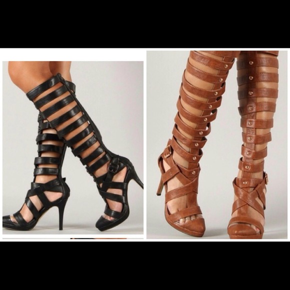 BUNDLED two gladiator heels , New, never worn!!