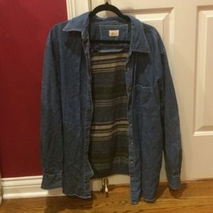 Urban Renewal denim/knit shirt