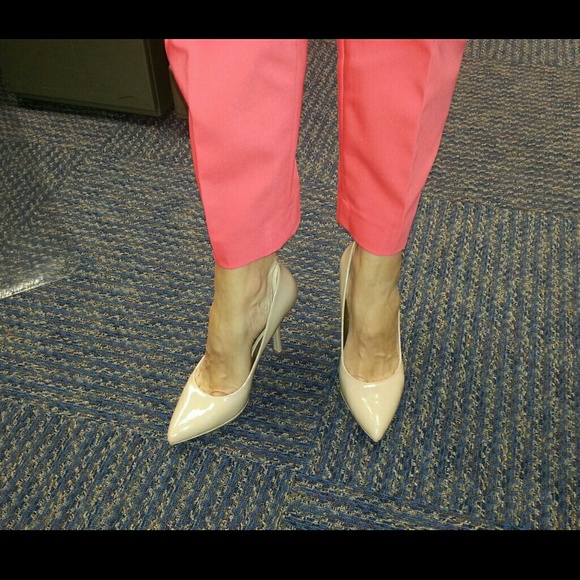Nude Patent Leather Heels