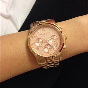 MICHAEL KORS ROSE GOLD TONE STEEL LADIES WATCH