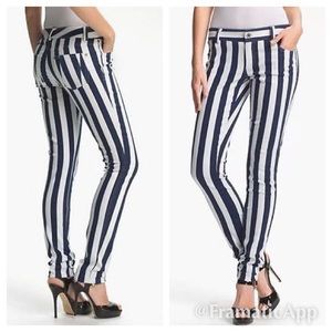 Alice + Olivia blue and white striped last chance