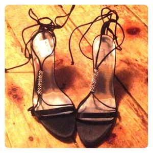 Black Strapped Heels