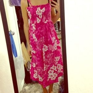 Hawaiian print dress