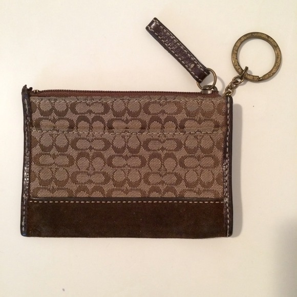 Coach key/coin wallet.