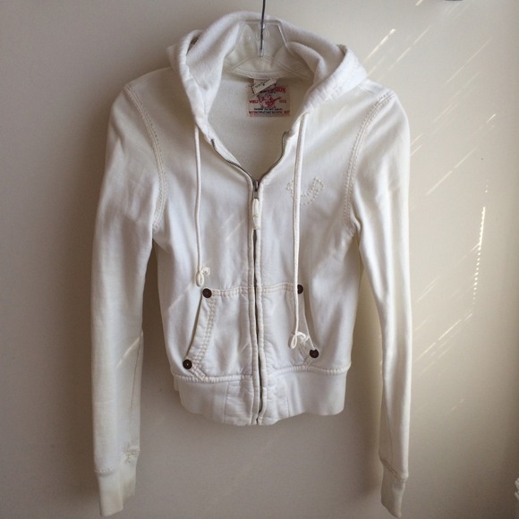 A True Religion hoodie.
