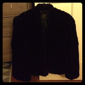 Vintage '40's sheared beaver fur cape