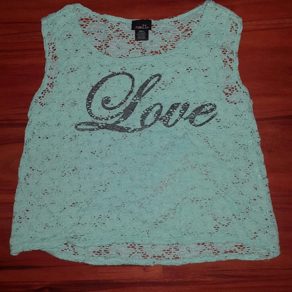 Rue 21 cute turquoise top