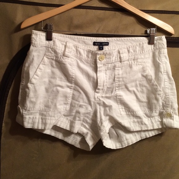 GAP White Linen/Cotton shorts Size 8 - Picture 1 of 4