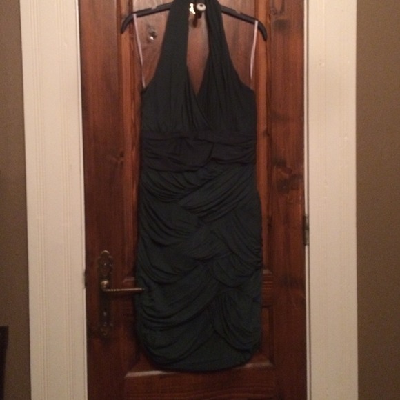 Deep green Halston Heritage dress