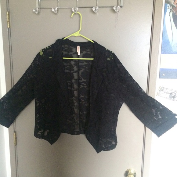 Black Lace Blazer
