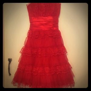 Lacey Red Dress