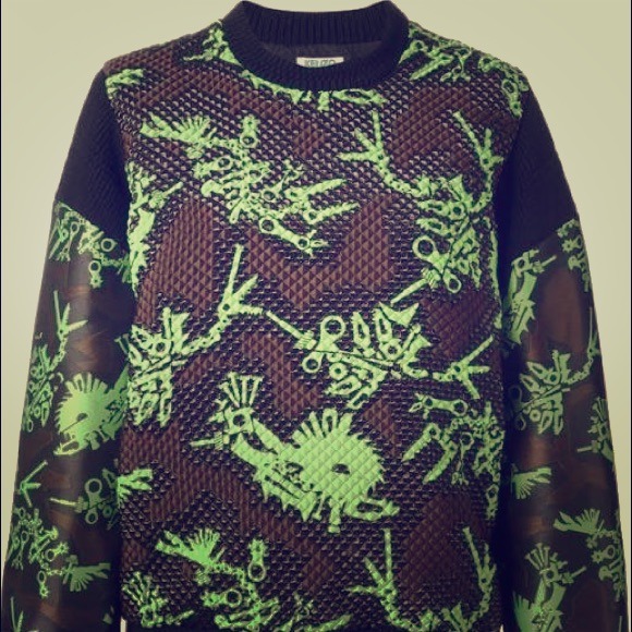Kenzo Jacquard Sweatshirt (size 4)