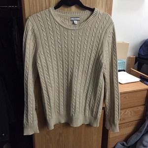 Oversized cable knit sweater