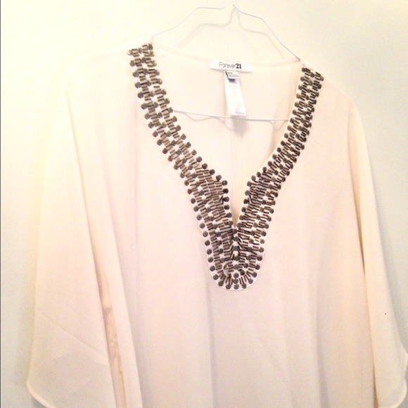 Forever - Kaftan Boho Chic Beach Style/ MEDIUM - Picture 2 of 4