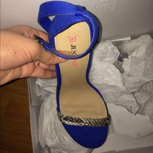 Royal blue heels