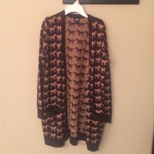 H&M horse print cardi