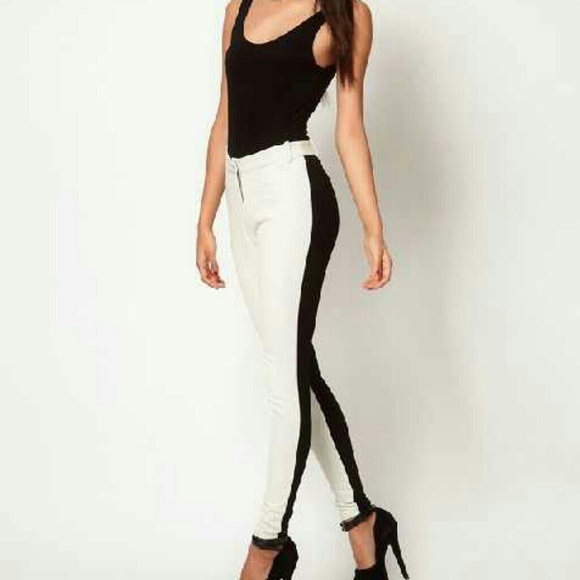 Half black and white pants