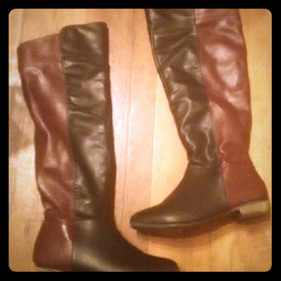 Winter colorblock boots