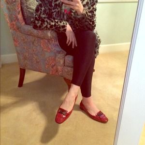 Ruby Red Ferragamo flats