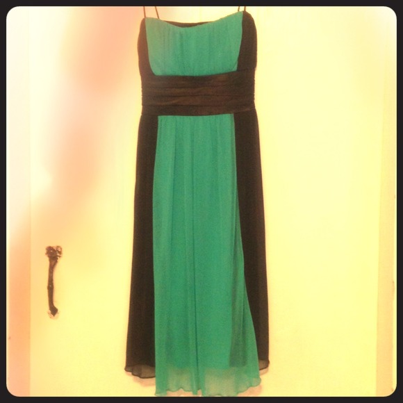 Brown and Teal Dress
