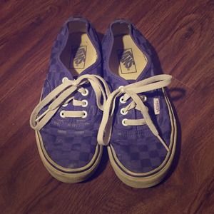Purple Vans shoes
