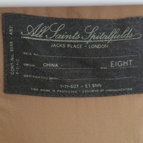 Tan All Saints Dress - Picture 3 of 4