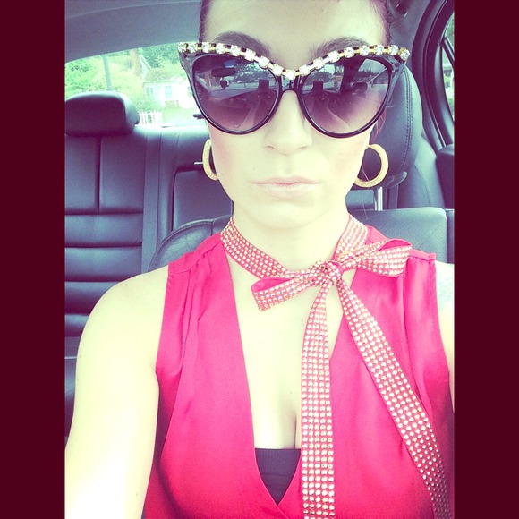 Red and gold Michael Kors shirt