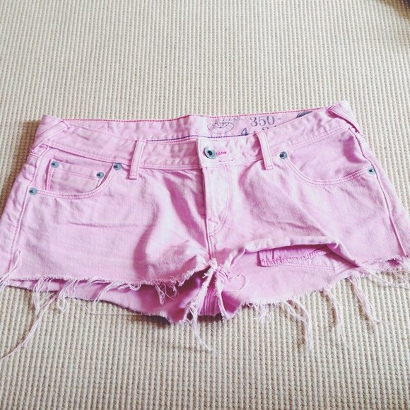 Jack Wills Pink Denim Shorts