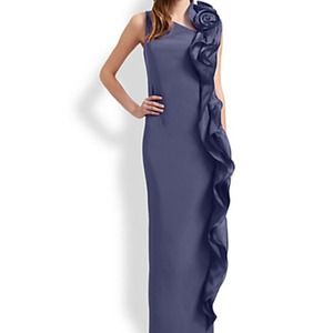 Teri Jon silk full length gown