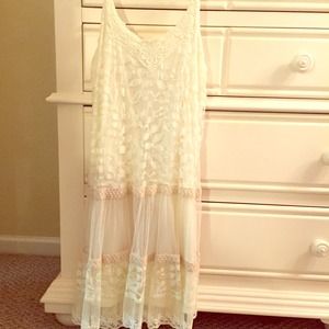White lace dress