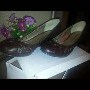 Brown Wedge Heels Women's Shoes