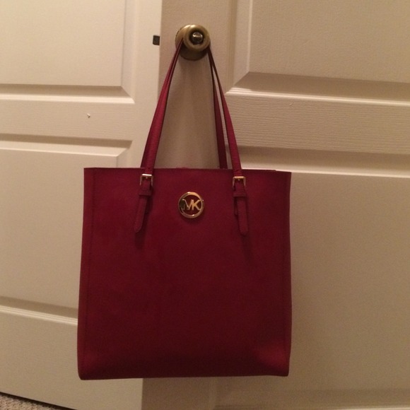 Michael Kors Red Tote Bag