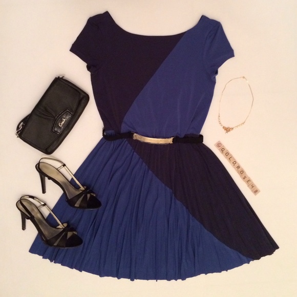 Max & Cleo Dresses & Skirts - 🎉HP x2🎉 Max and Cleo blue and black dress