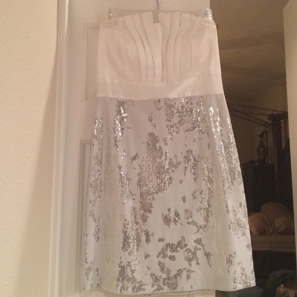 Strapless White Dress