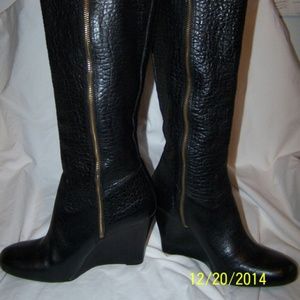 Tory Burch Dabney Wedge Heel Riding boots sz 10 M