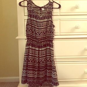 H&M sheer tribal dress