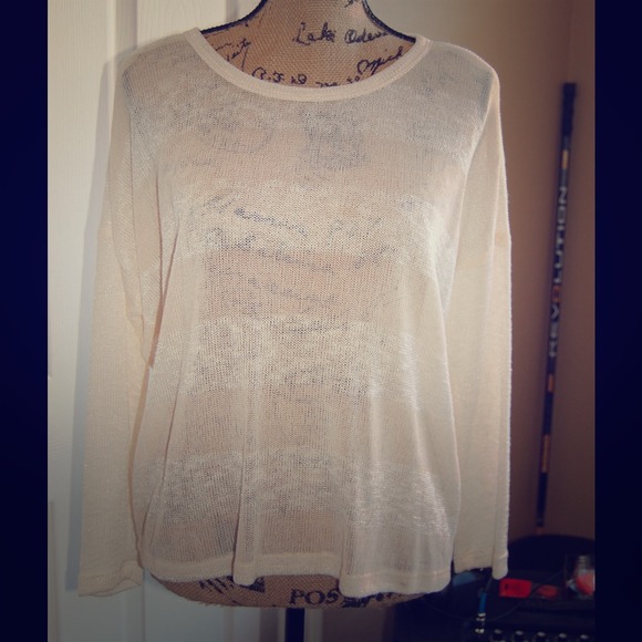 Bobeau Shadow Stripe Sweater Small