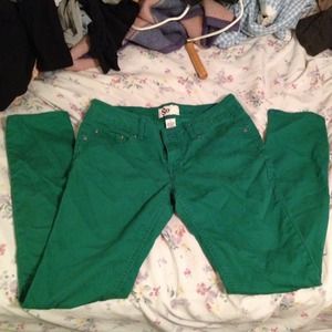 Green Skinny Jeans