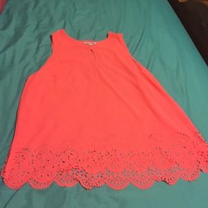 pink boutique chiffon shirt