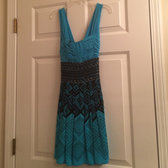 Bebe Blue Dress