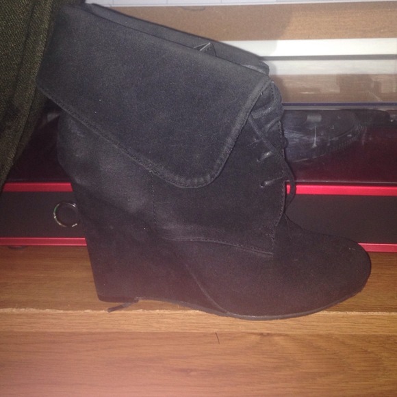 black booties.