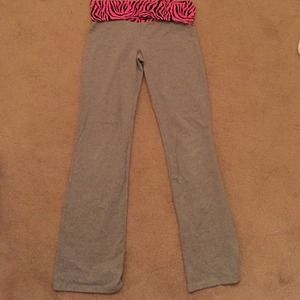 Pink Grey Yoga Pants