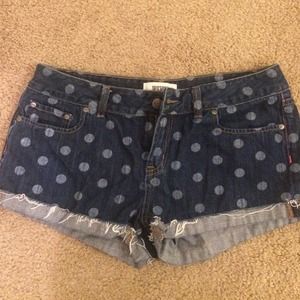 Brand new PINK polka dot shorts