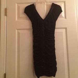 Perfect LBD! Black Sequin Bodycon Dress