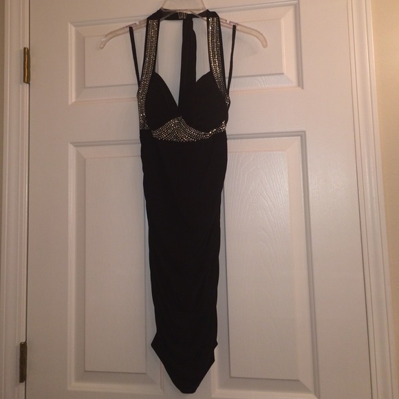 Black Rhinestone Dress. Wore on a cruise!