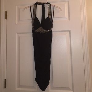 Black Rhinestone Dress. Wore on a cruise!