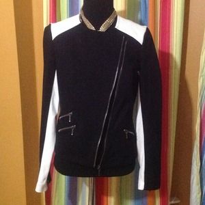 INC Black and White Blazer Size S