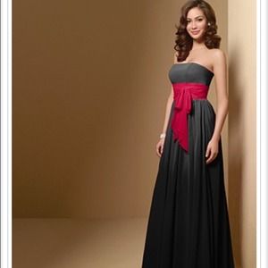 Chiffon floor length dress