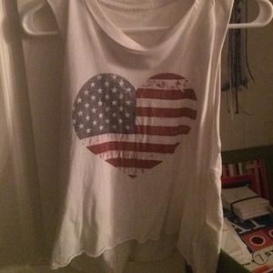 Brandy Melville Heart Tank Top
